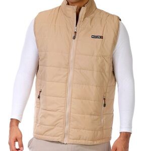 SALT LIFE Men’s quilted nylon puffer vest size large